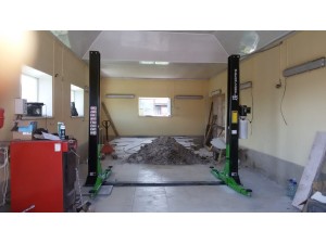 Установка двухстоечного подъемник с нижней синхронизацией T4 (380V)