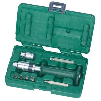 Набор - ударная отвёртка, пластмассовая ручка, 8 предметов 09603