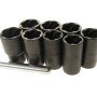 Набор головок для поврежденных болтов 9 предметов 1/2”х 17, 18, 19, 20, 21, 22, 23, 24 мм JTC-4399S