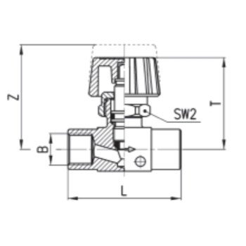Вентиль 1/2 2830 1/2