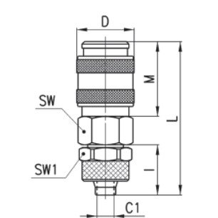 Соединительная розетка 5054 6/4